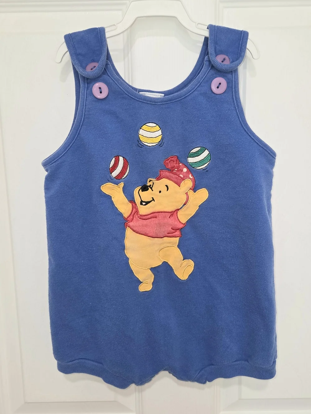 Vintage 90s Winnie The Pooh Romper Size 24M Stains PLEASE READ